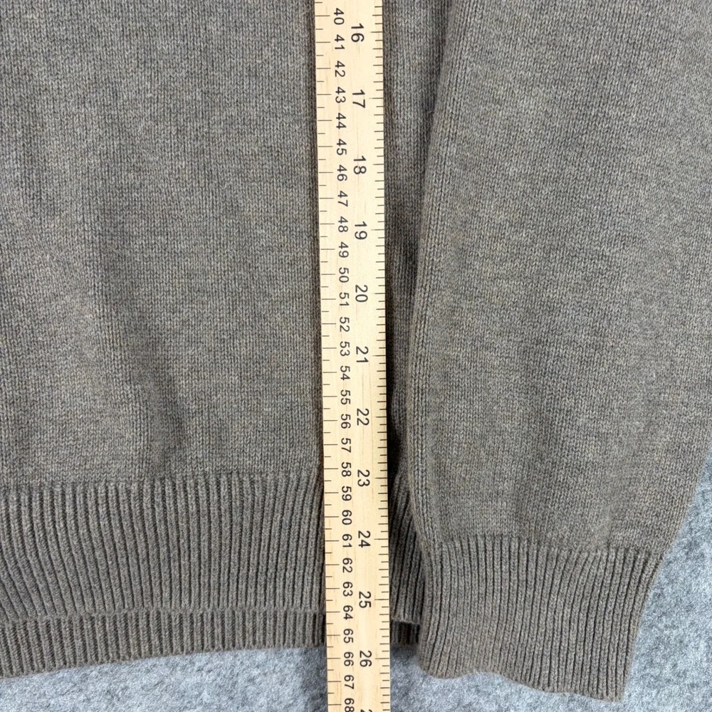 J.Crew Toggle Shawl Collar Sweater Mens Large Brown Old Money Preppy Ribbed Knit